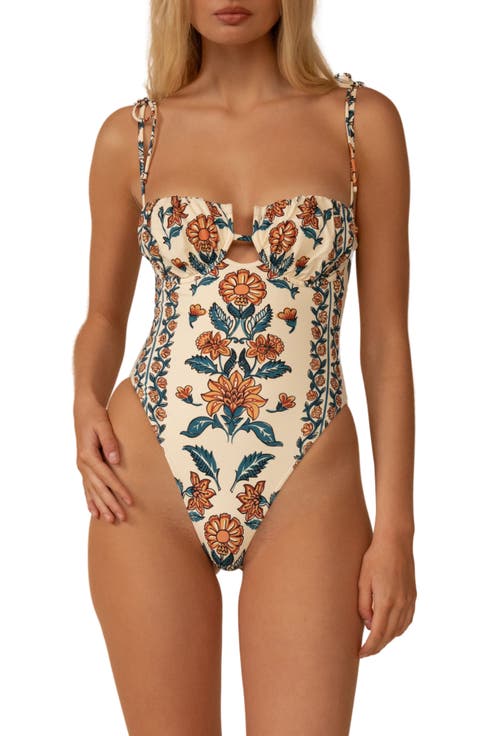 Winona Floral Underwire One-Piece Swimsuit