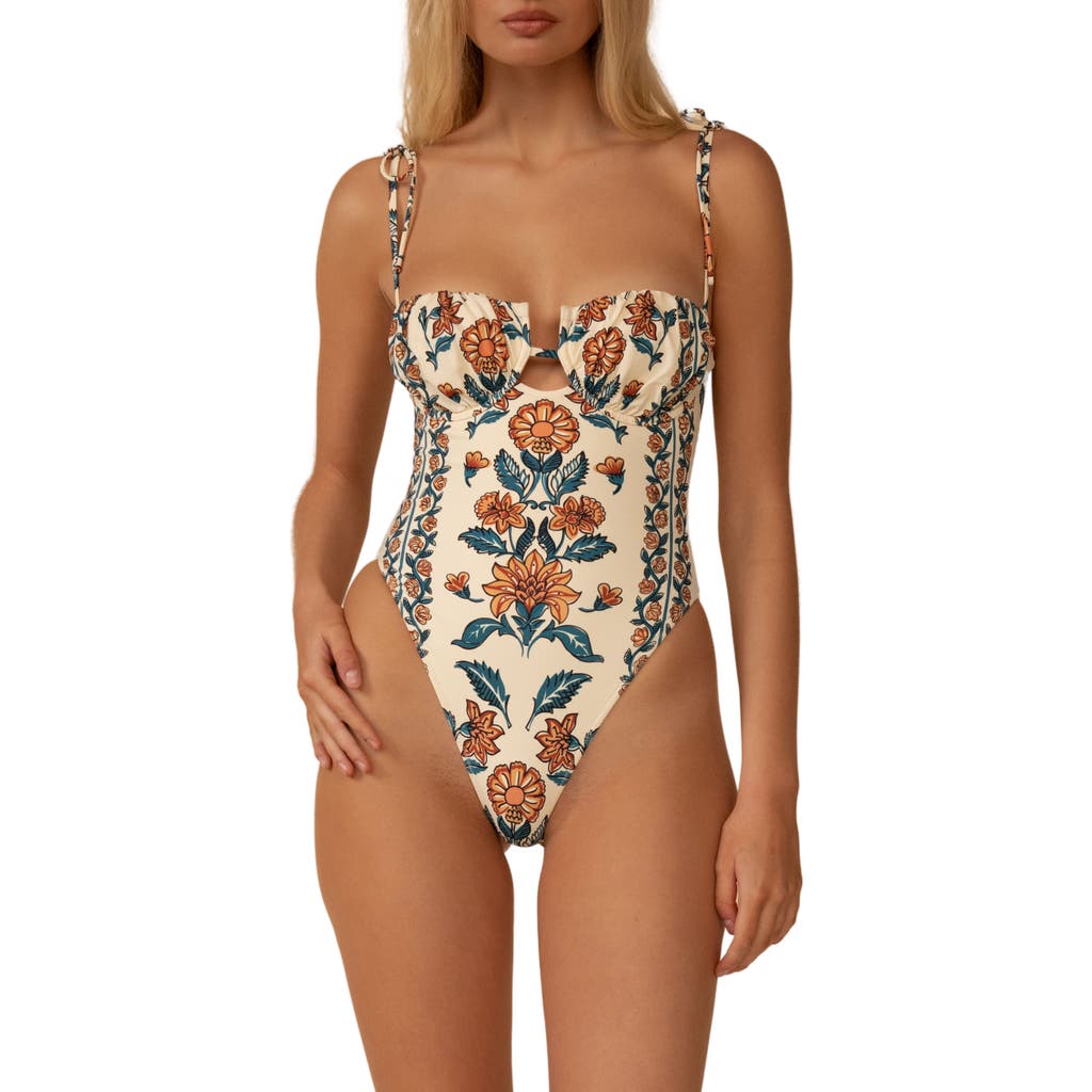 MONTCE Winona Floral Underwire One-Piece Swimsuit at Nordstrom, Size X-Small