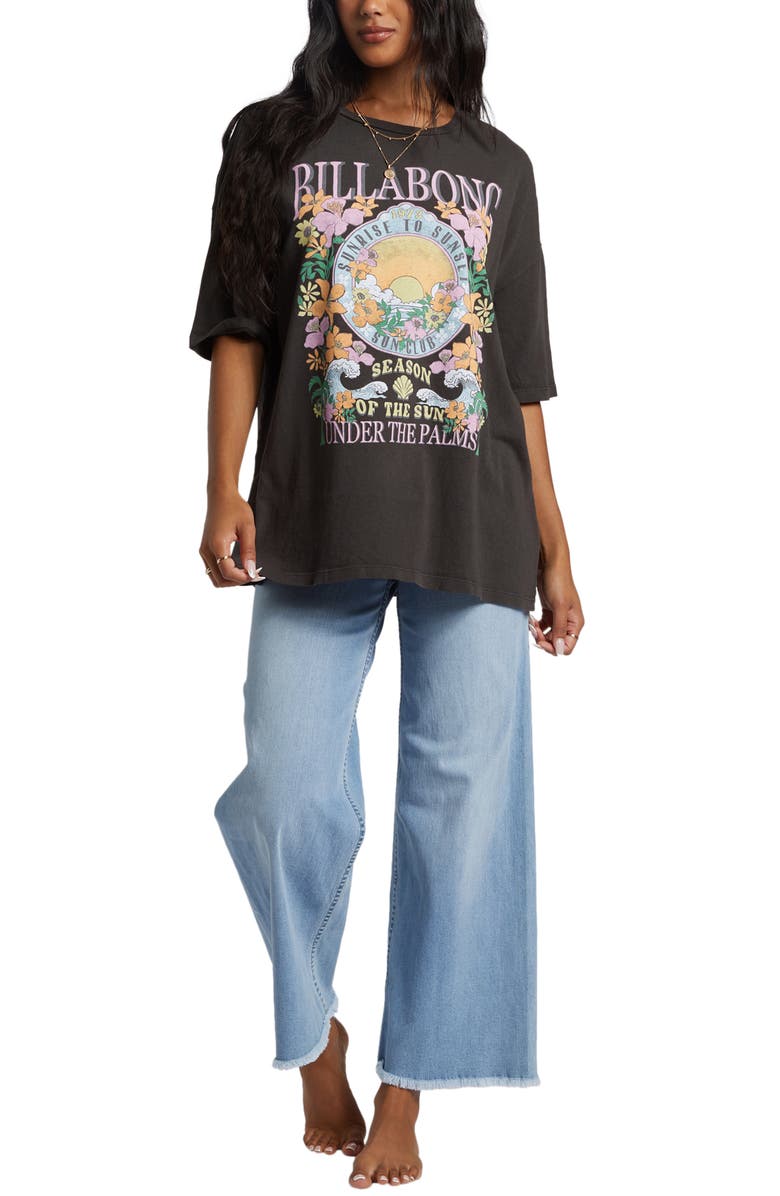 Billabong Under the Palms Oversize Cotton Graphic T-Shirt, Alternate, color, 