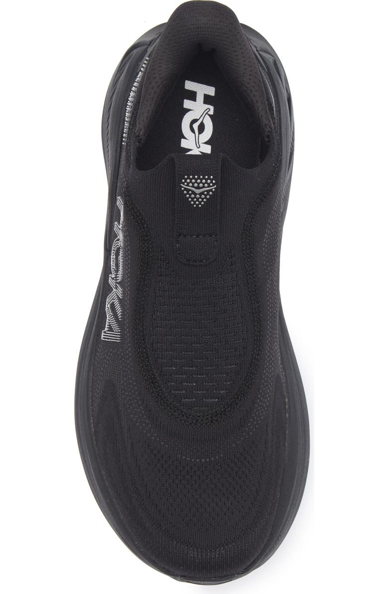 HOKA Skyward Laceless Recovery Sneaker, Alternate, color, Black / Black