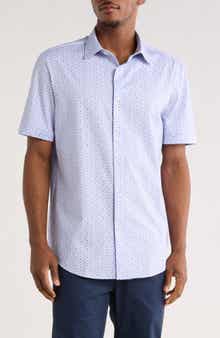 Bugatchi Short Sleeve Button-Up Shirt