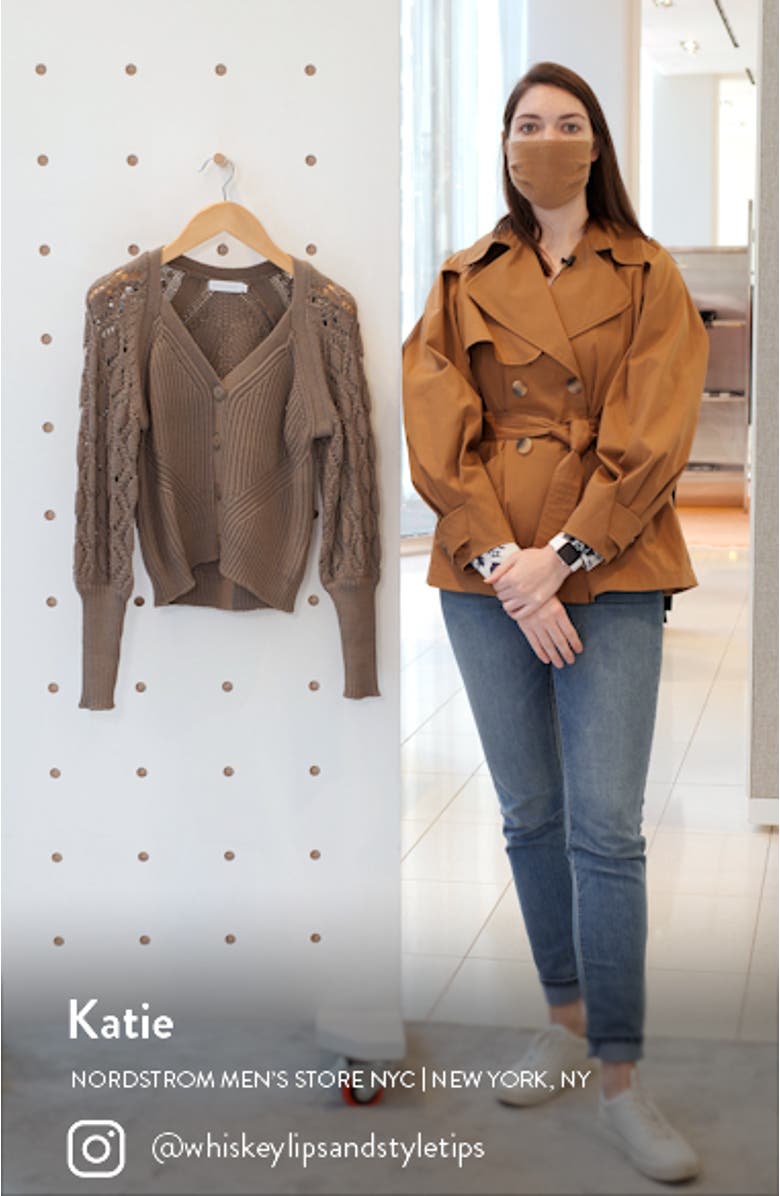 Jonathan Simkhai Adeline Blouson Sleeve Cotton Blend Sweater, sales video thumbnail