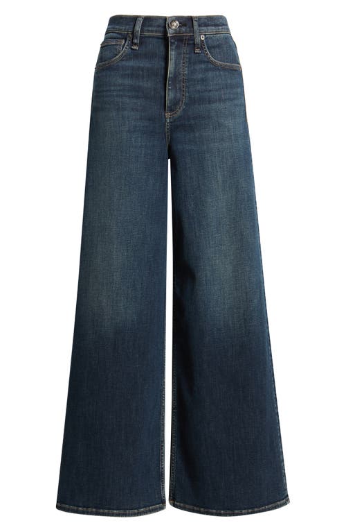 Rag & Bone Flexi Sofie High Waist Wide Leg Jeans In Blue