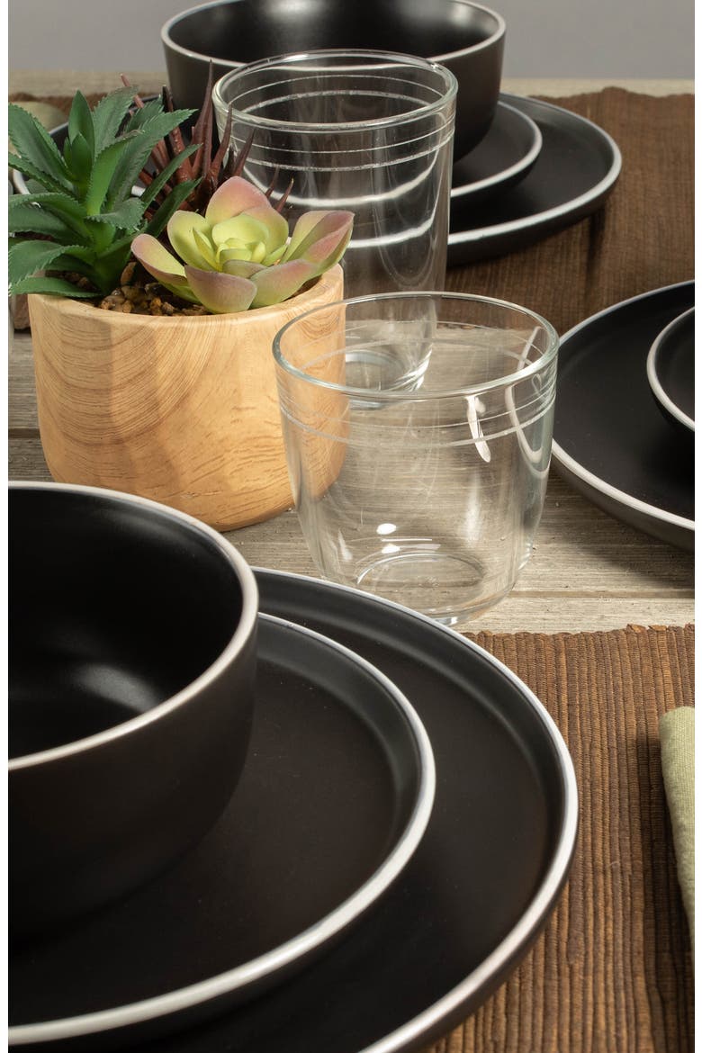 12-Piece Tempo Dinner Set, Alternate, color, BLACK