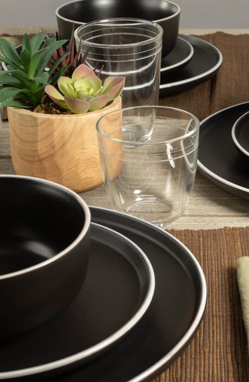 Bia Cordon Bleu 12-piece Tempo Dinner Set In Black