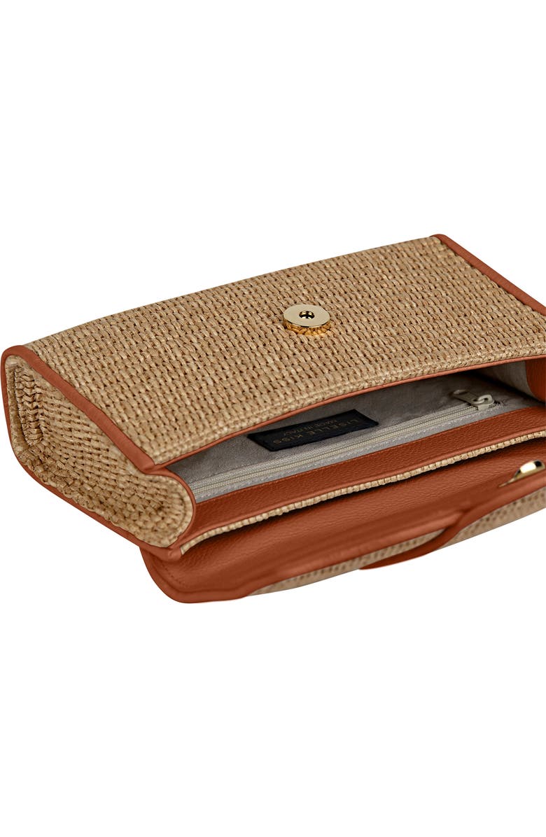 LISELLE KISS Allie Raffia Clutch, Alternate, color,