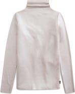 AG Chels Metallic Rib Turtleneck Sweater