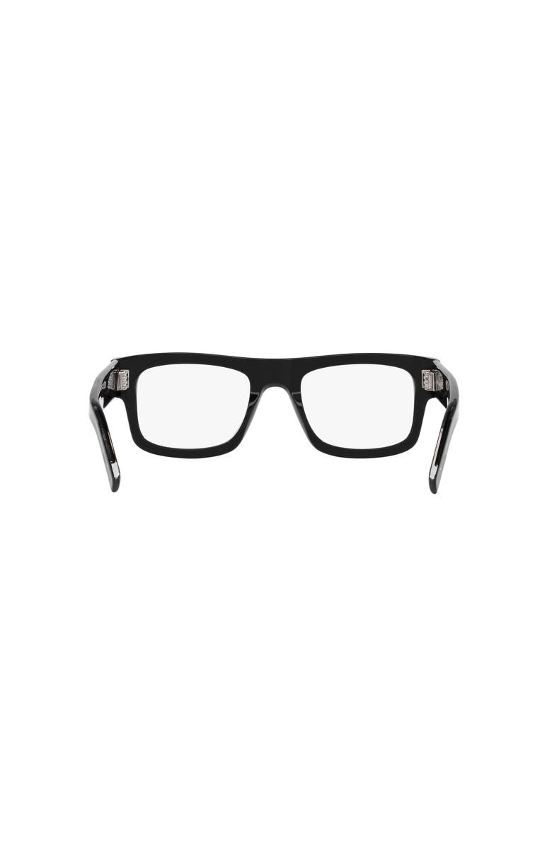 Saint Laurent 54mm Rectangle optical glasses, Alternate, color, Black