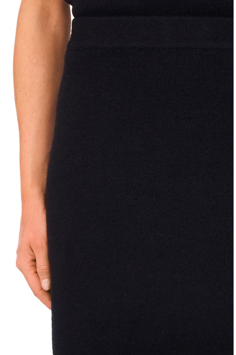 Rib Sweater Midi Skirt, Alternate, color, RICH BLACK