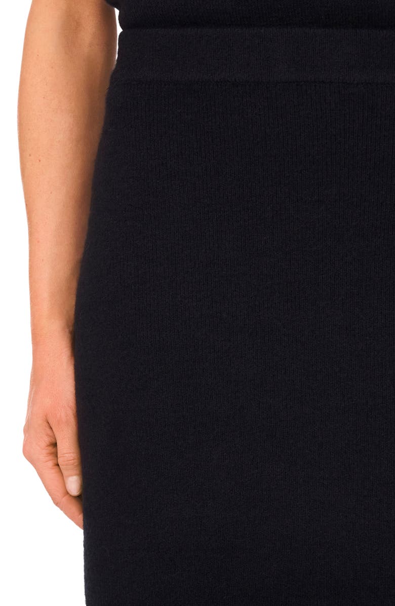 CeCe Rib Sweater Midi Skirt, Alternate, color, Rich Black