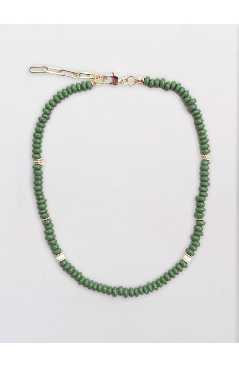 By Lilla Martini Necklace, Main, color, Green