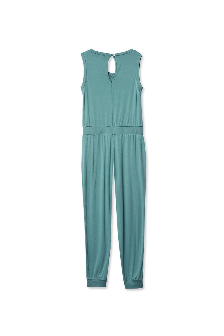 Girls Casual Knit Jumpsuit, Alternate, color, Oil Blue