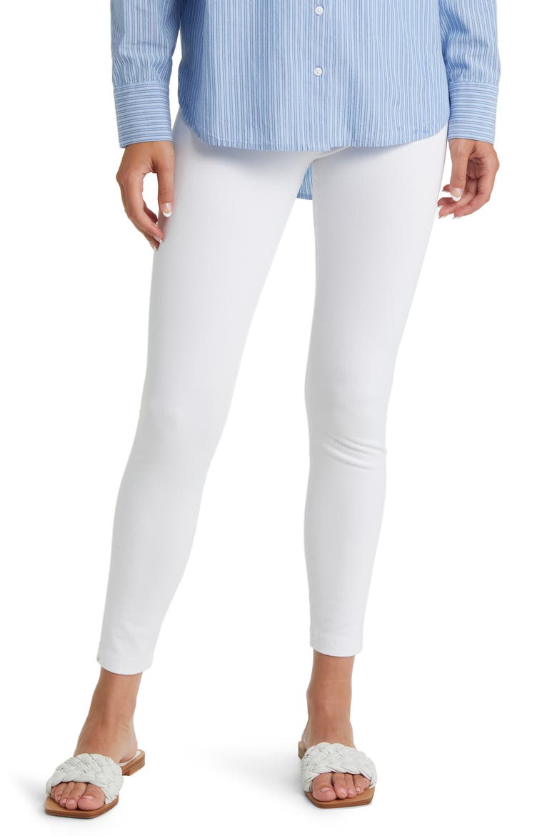 'Lyssentials High Waist Denim Leggings, Main, color, WHITE