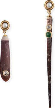 Éliou Spina Mismatched Drop Earrings