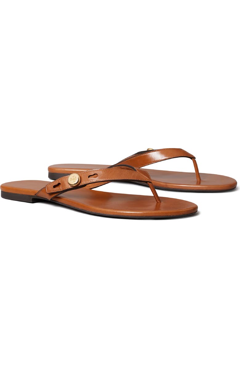 Tory Burch <p>Romy Leather Thong Sandal (Women) </p>, Main, color, Classic Cuoio