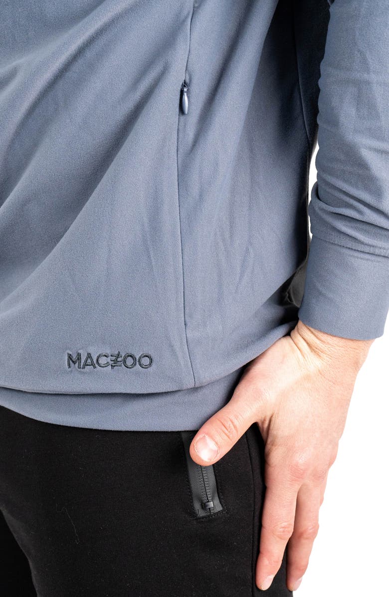 Maceoo Solid Cotton Hoodie, Alternate, color, Grey
