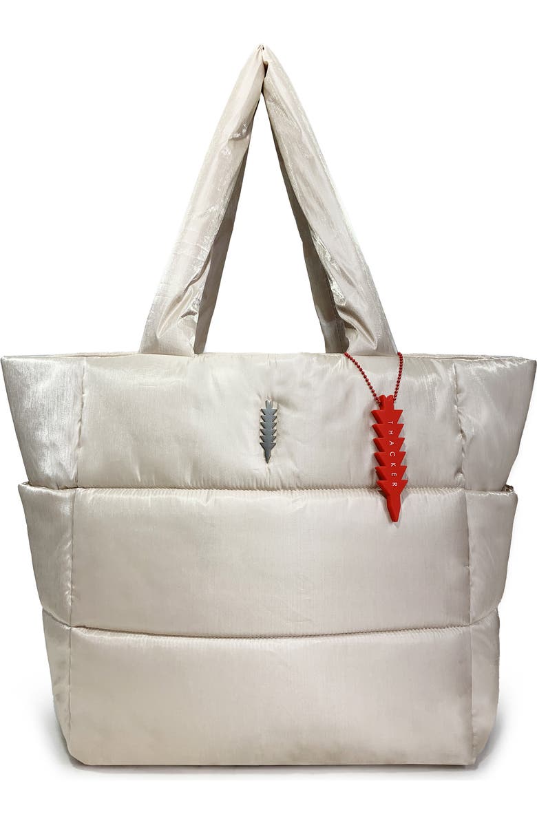 Thacker Quinn Shimmer Tote, Main, color, Sandy Glow