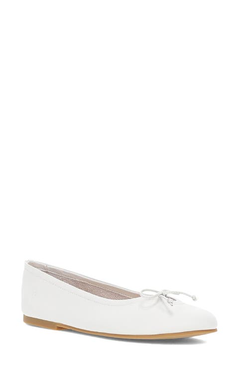 バレエシューズ Harmony Women's Leather Ballet Flats White TT00055-BLANC White Ballet Flats for Women | Nordstrom