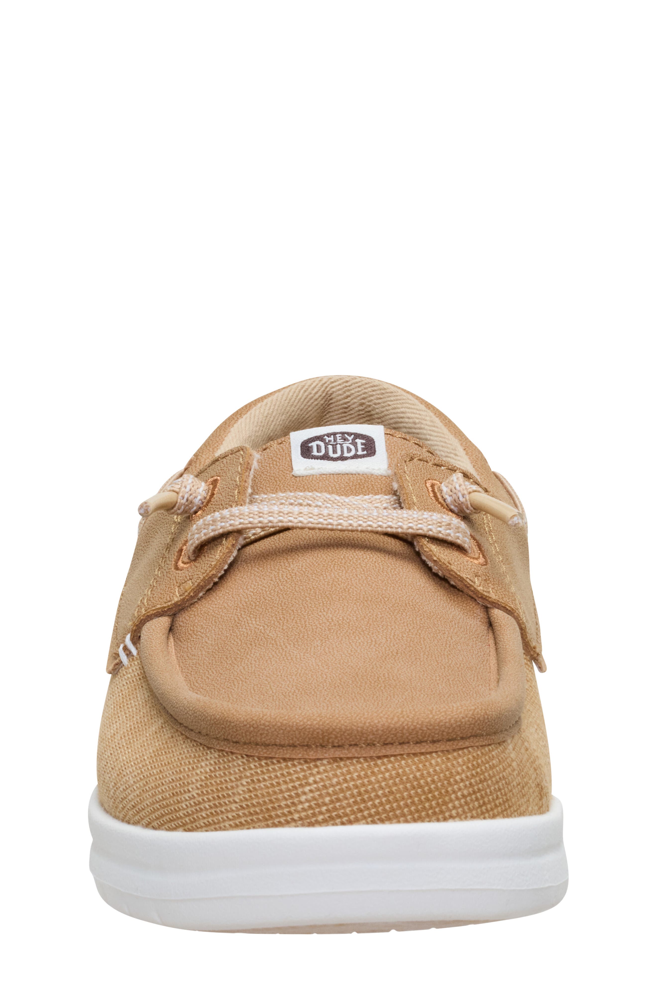 Hey Dude Kids' Wells Slip On Boat Shoe, Alternate, color, Cognac
