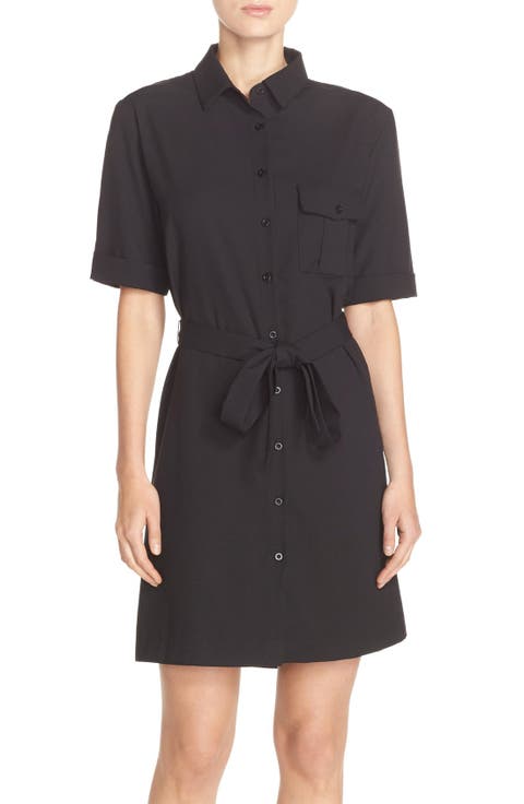 Crepe Shirtdress