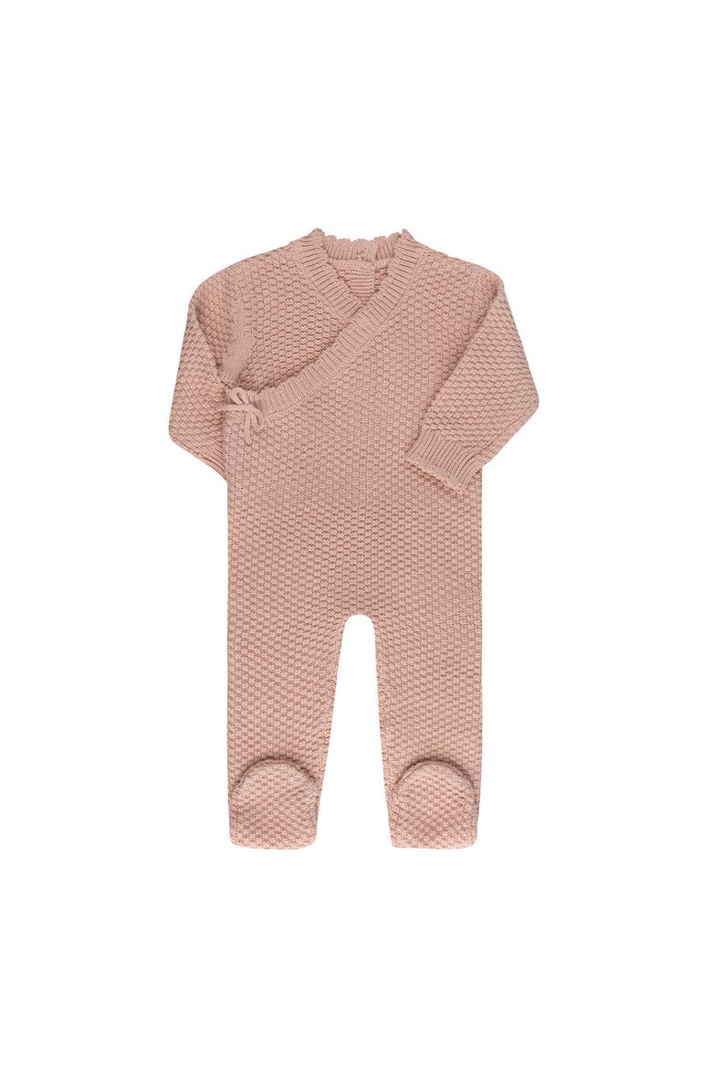 Looms Moss Knit Collection - Footie, Main, color, Pink