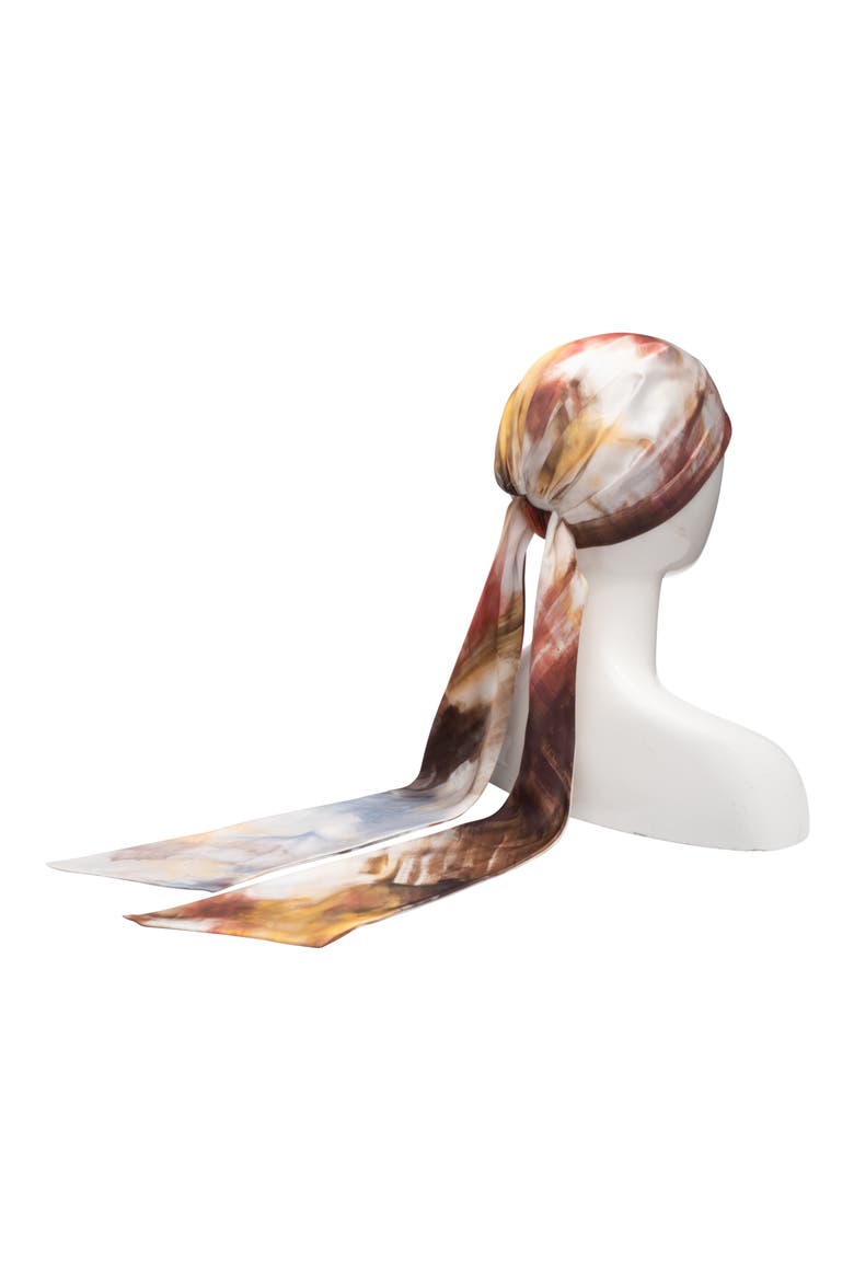 Gigi Satin Head Scarf, Alternate, color, YELLOW