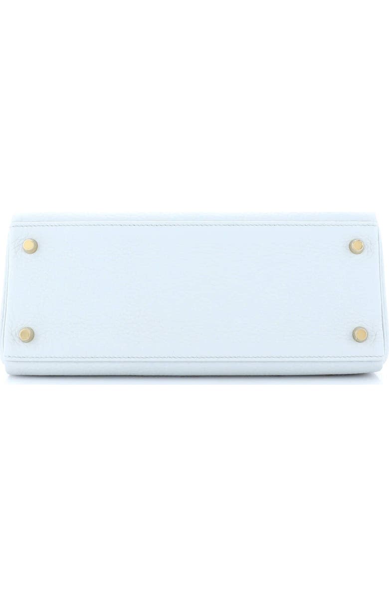 Pre-Owned Hermes Kelly Handbag Blue Clemence with Gold Hardware 28, Alternate, color, Bleu Pale