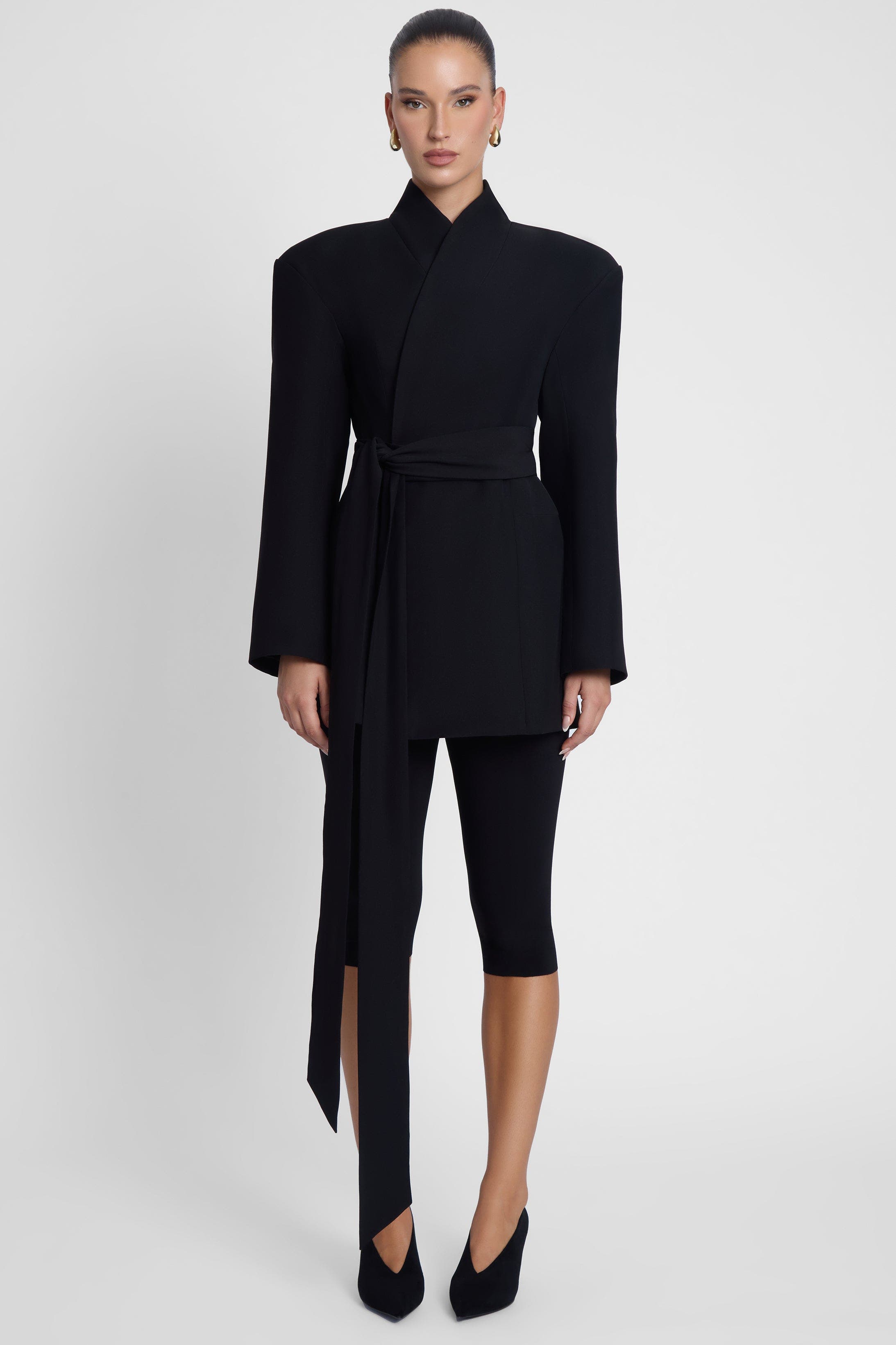 LEAU Cairo Hourglass Belted Coat — фото 4