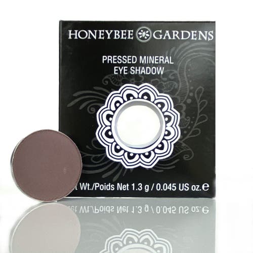Honeybee Gardens Pressed Powder Eye Shadow Single In Matte Dark Plum Mauve