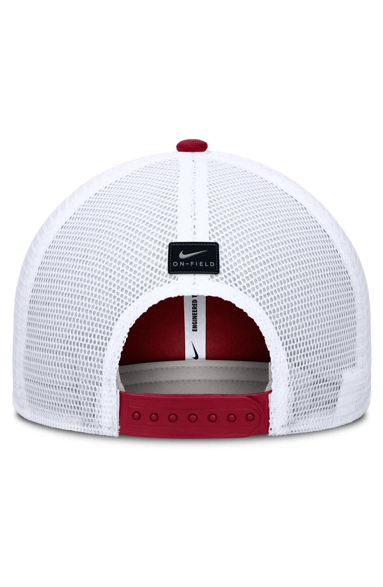 Nike Men's Nike Crimson Alabama Crimson Tide 2025 Dugout Coaches Rise Performance Trucker Adjustable Hat, Alternate, color, 