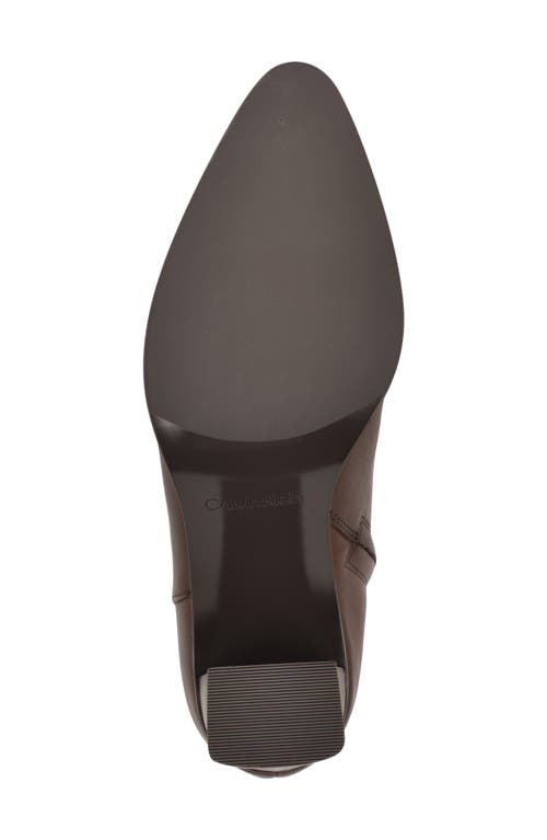 Calvin Klein Dezzi Bootie In Brown