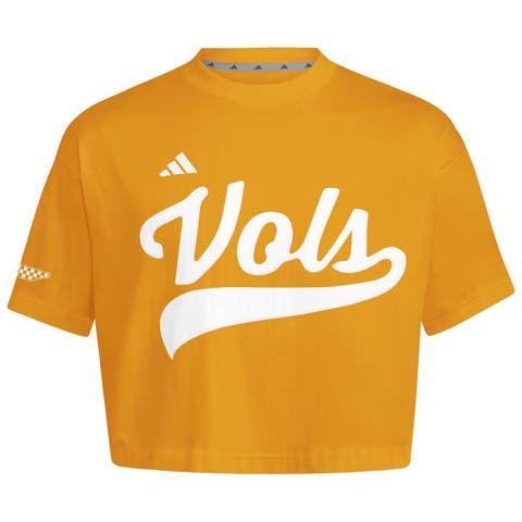 Women's adidas Tennessee Orange Tennessee Volunteers Cropped Baseball Fashion Jersey