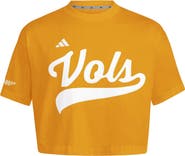 adidas Women's adidas Tennessee Orange Tennessee Volunteers Cropped Baseball Fashion Jersey