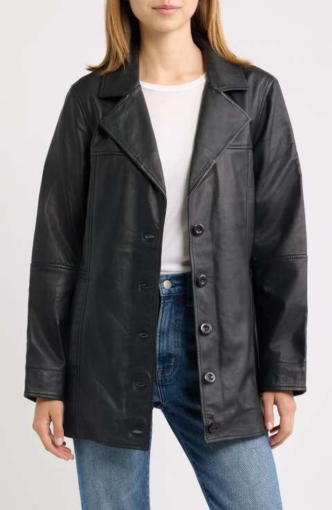 Leather Car Coat
