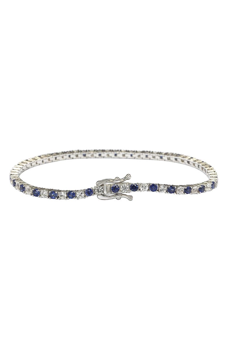 SUZY LEVIAN Blue Sapphire Tennis Bracelet, Alternate, color, Blue