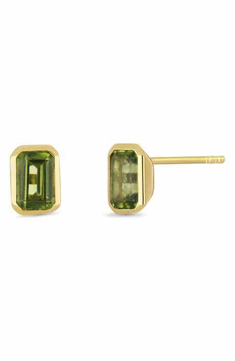 Bony Levy 14K Gold Peridot Stud Earrings