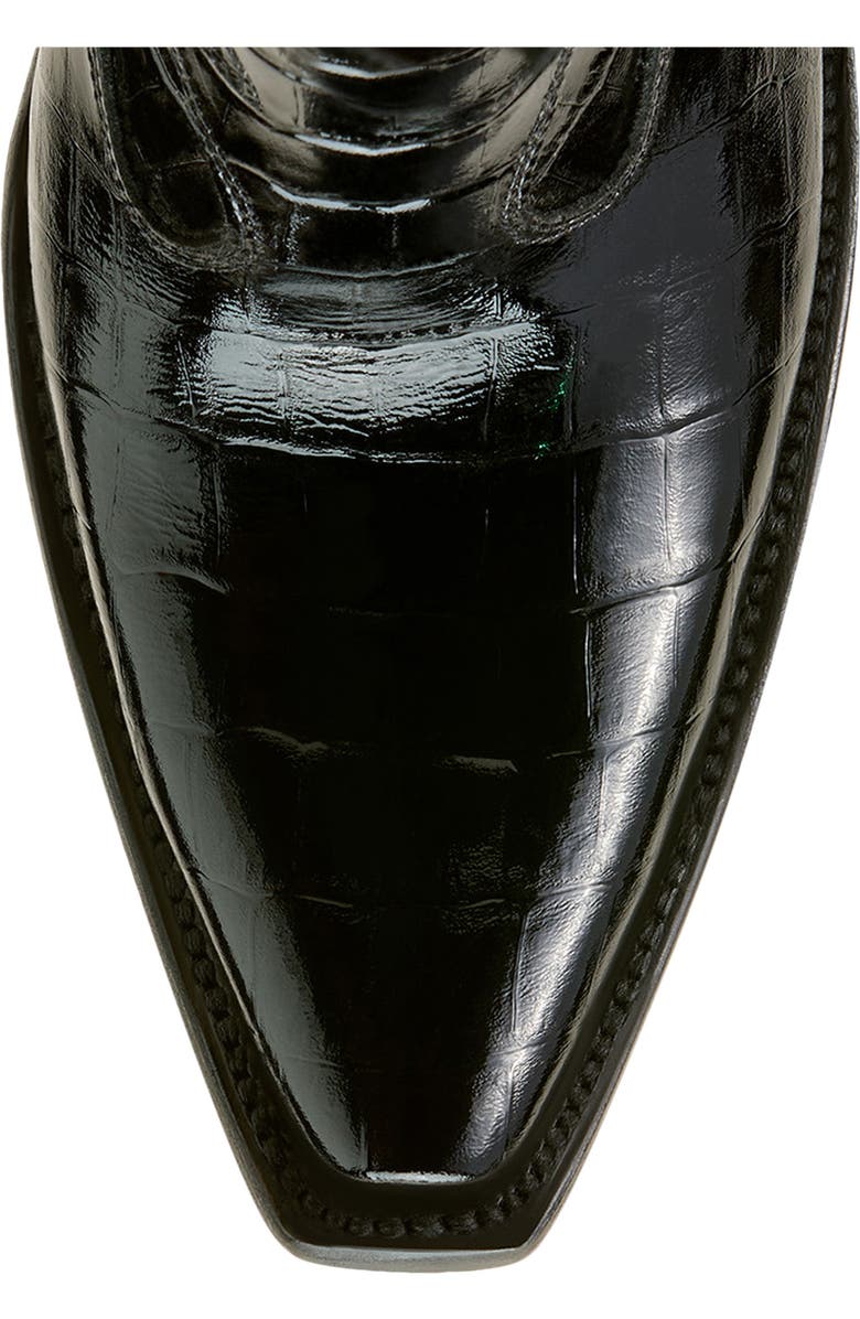 Ariat Jade X Toe Cowyboy Boot, Alternate, color, Luxe Caviar Croc Print