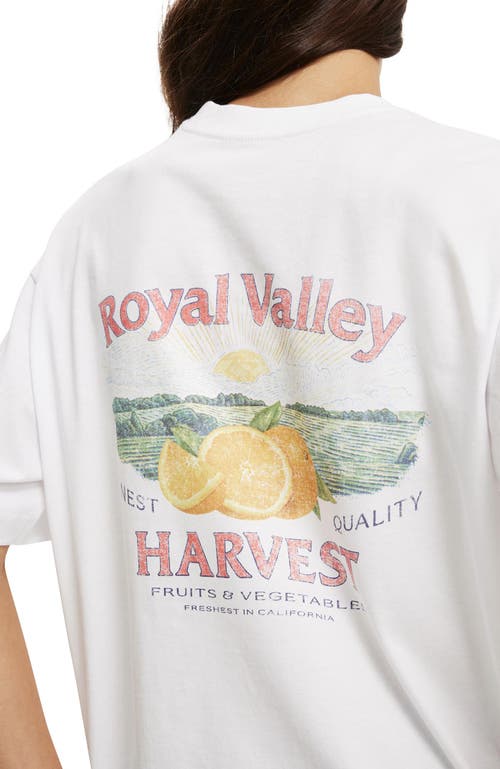 Shop Cotton On The Boxy Graphic Tee In Royal Valley Harvest  White