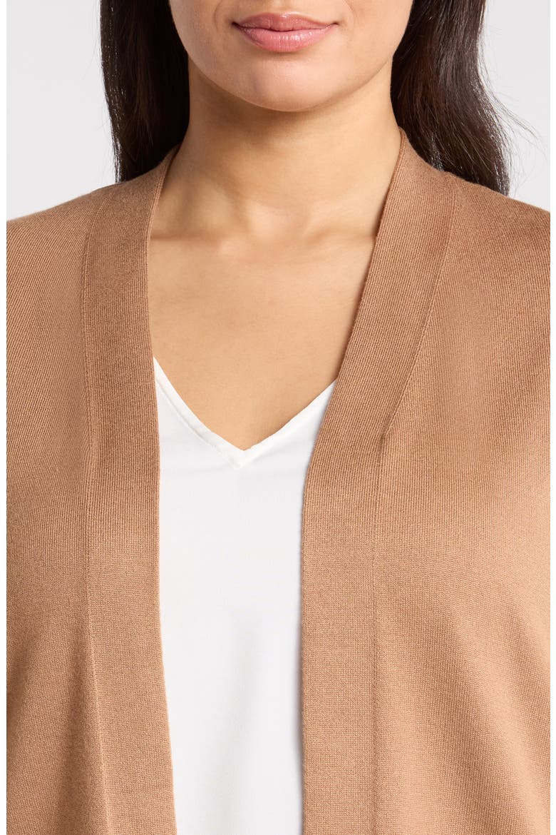 Chatham Open Front Cardigan, Alternate, color, VICUNA