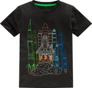 Mini Boden Kids' Linear Stitch T-Shirt