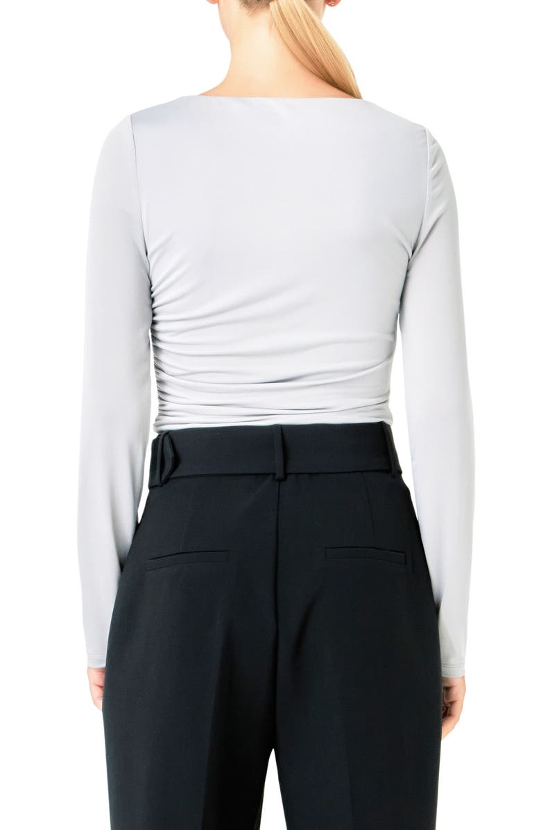 Endless Rose Ruched Top, Alternate, color, Silver Taupe