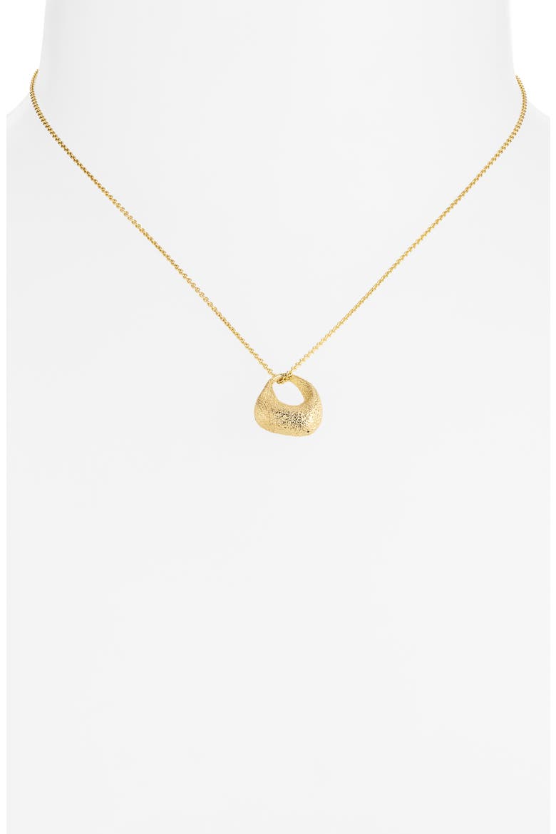Antica Texture Pendant Necklace, Alternate, color, 18CT GOLD VERMEIL