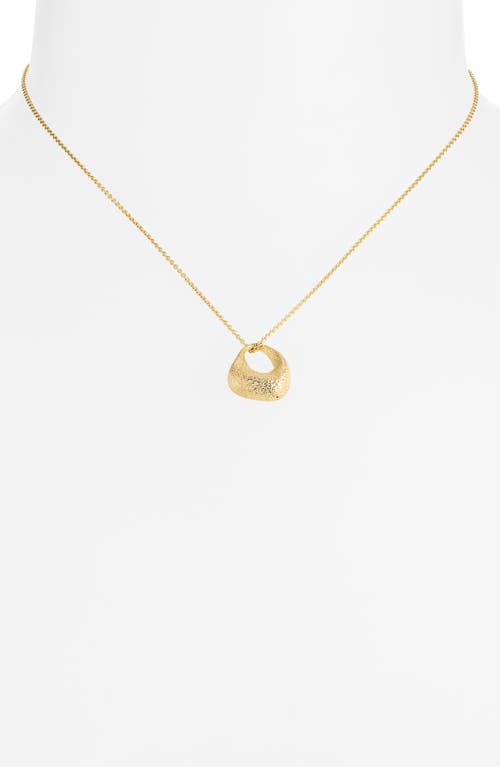 Monica Vinader Antica Texture Pendant Necklace In Brown