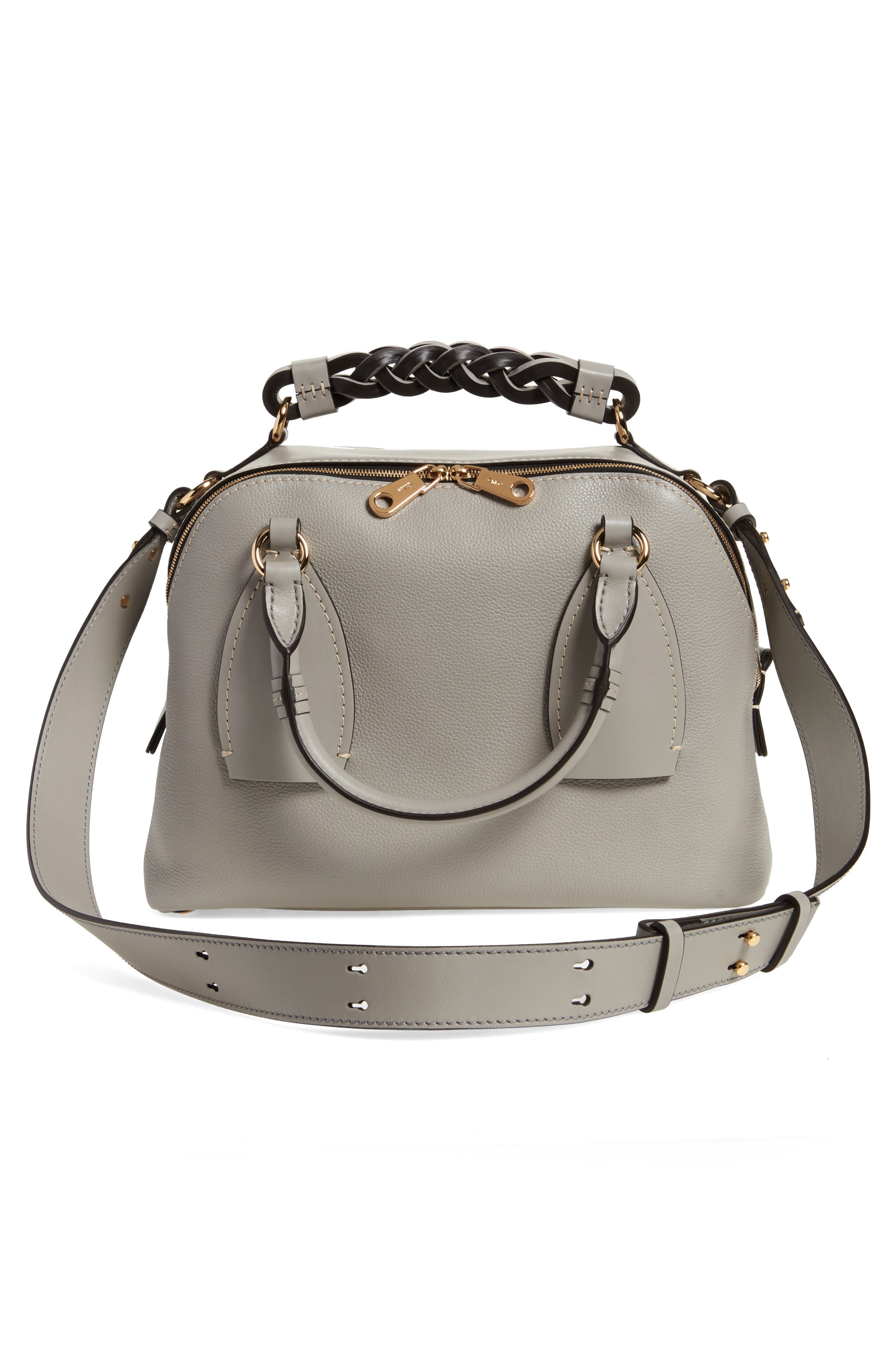Chloé Medium Daria Leather Day Bag, Alternate, color, 