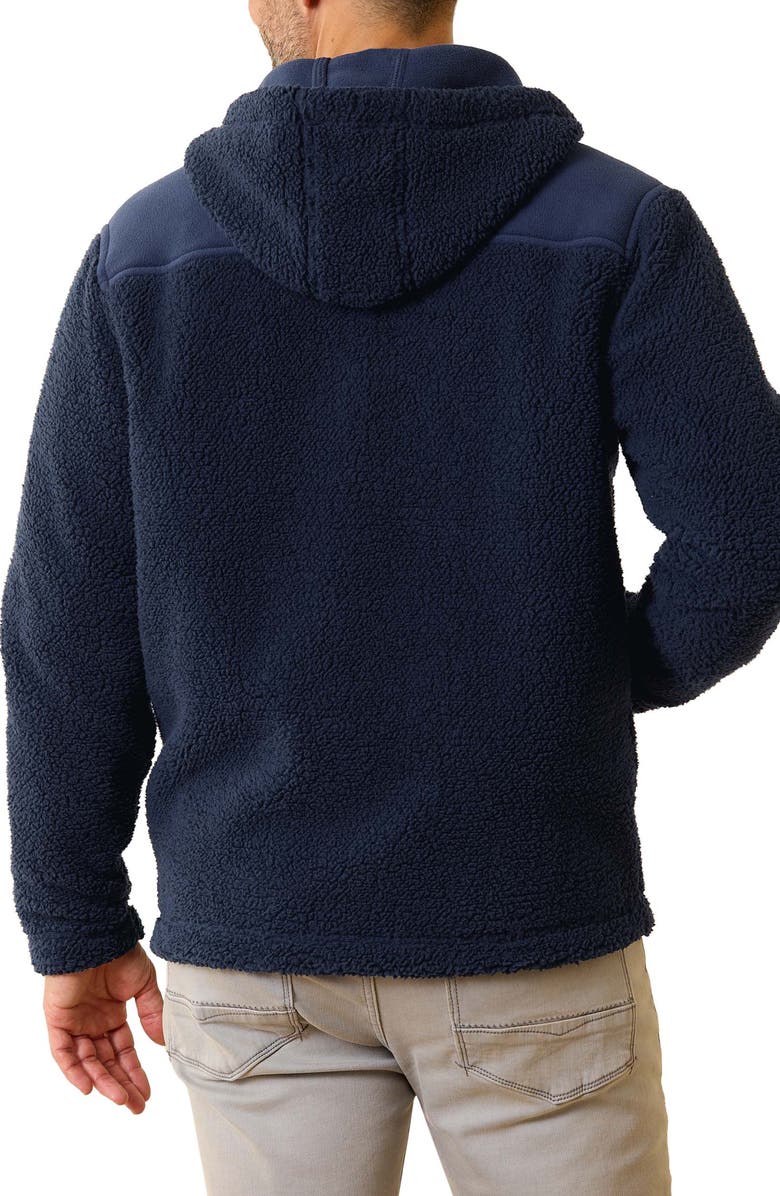 Tommy Bahama Anchor Bay Faux Shearling Zip Hoodie, Alternate, color,