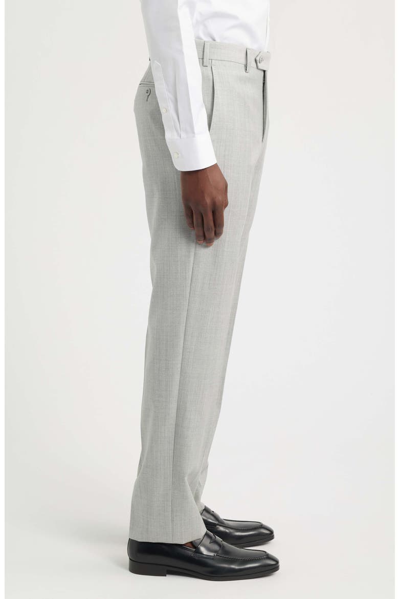 Devon Super 110s Serge Trousers, Alternate, color, PEARL GREY