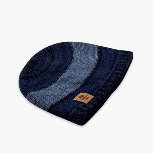 Turtle Fur Rufus Lambswool Beanie In Blue