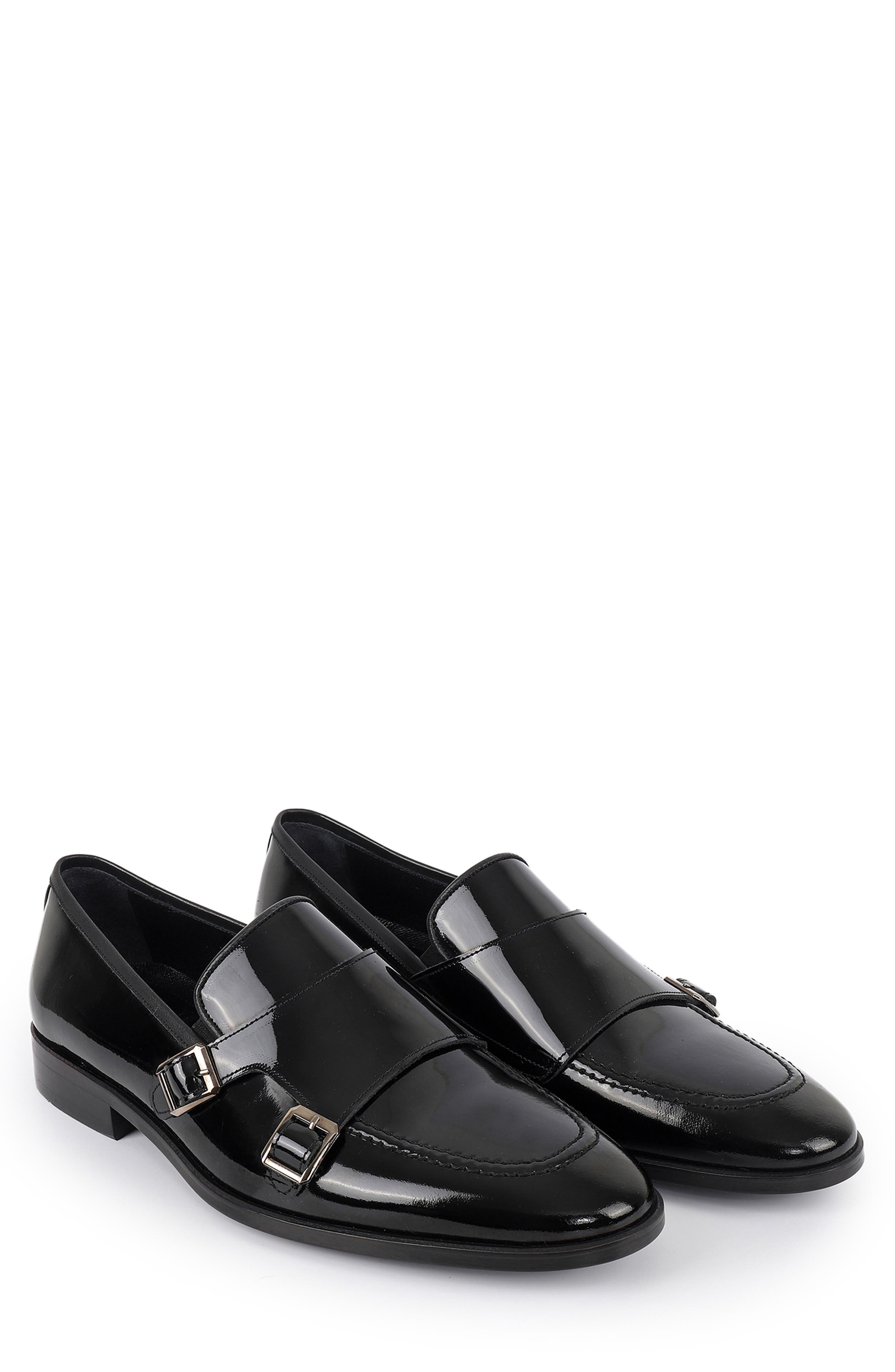 VELLAPAIS Hardin Monk Strap Loafer, Alternate, color, Black