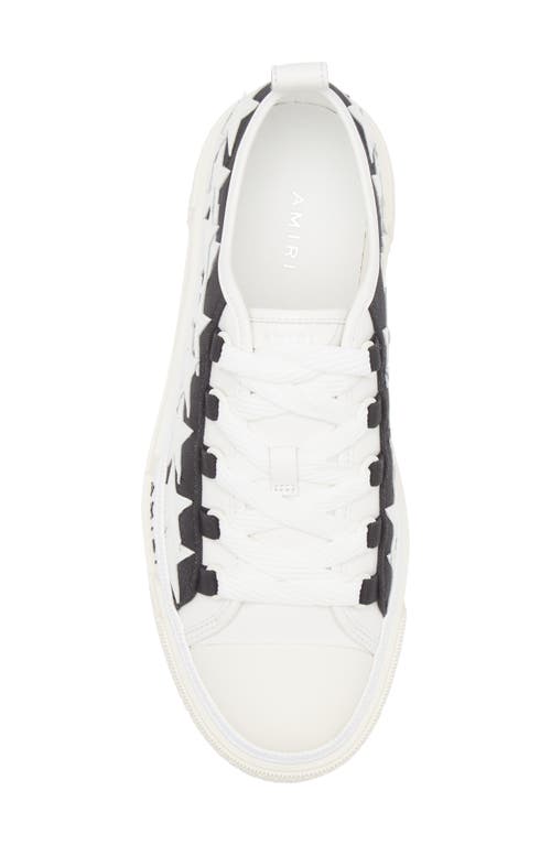 Amiri Star Pattern Rubber Sole Sneakers In White