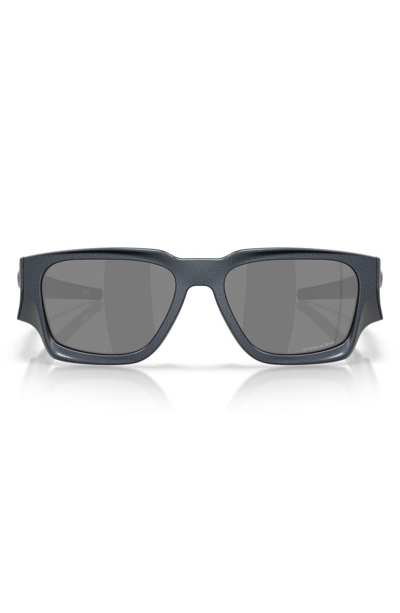 Oakley Instagator 58mm Prizm<sup>™</sup> Rectangular Sunglasses, Main, color, Blue Steel Prizm Black Iridium